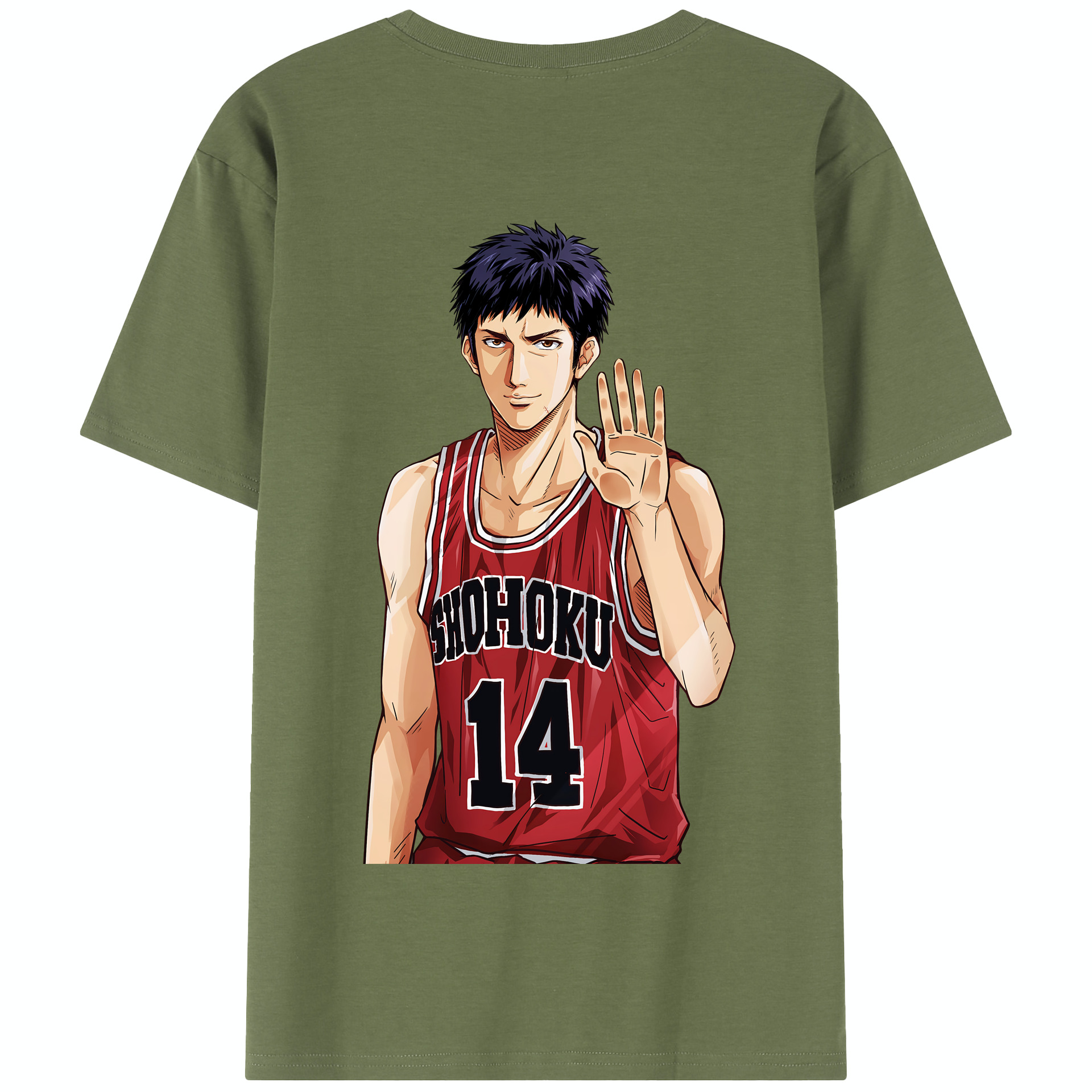 SLAM DUNK／スラムダンク 綿100％半袖Tシャツ（背面プリント）